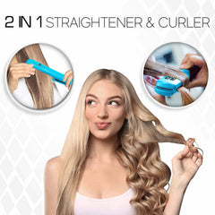 Brilliance New York anti-static ionic plates reduce frizz for sleek looks.