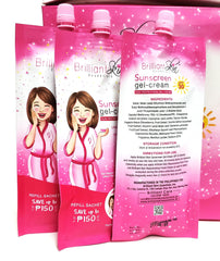 Brilliant Skin Essentials SPF 30 label visible for daily sun protection.