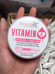 BRILLIANT SKIN ESSENTIALS Vitamin E Cream texture close-up, creamy and spreadable.