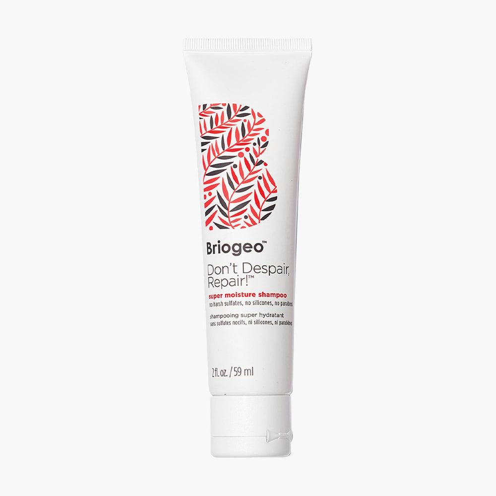 Briogeo Don't Despair, Repair! shampoo bottle ready for daily hydration and gentle cleansing.