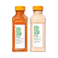 Briogeo Mango and Cherry Hair Pack bottle pouring to balance scalp oil.