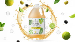 Brittanie's Thyme Bergamot Lime liquid soap rich lather for gentle cleansing.