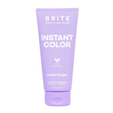 BRITE pastel purple bottle demonstrates vegan color for vibrant, temporary results