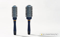 British M curling ceramic brush 43mm close-up for voluminous body