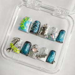 BRKYKGK durable press-on nails resist chips for versatile daily or party use.