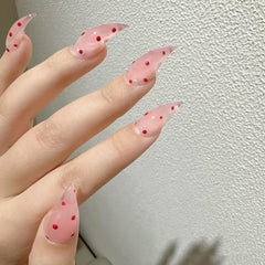 BRKYKGK handmade press-on nails in medium stiletto eagle claw shape for quick glam.