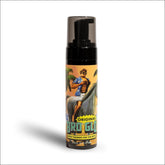 Bro Glo self tanner foam application for smooth, even coverage.