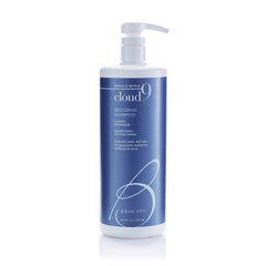 Brocato Cloud 9 Restoring Shampoo bottle on a clean surface, showcasing hydration-ready hair care.