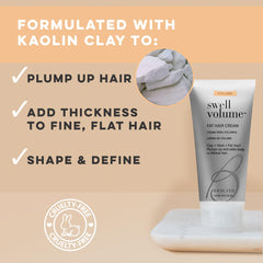 Pack shot highlighting the three-pack of Brocato Swell Volume Hair Cream