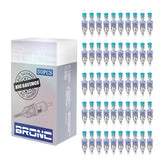 BRONC 50PCS cartridge needles close-up of 0.35mm tip for smooth ink delivery