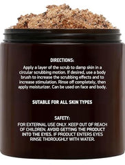 Brooklyn Botany texture close-up emphasizes exfoliating salt for smoother skin.