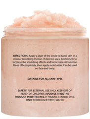 Brooklyn Botany scrub salt crystals close-up highlighting natural exfoliation texture