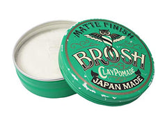 BROSH Matte Finish Clay Pomade texture on hair reveals natural volume and texture.