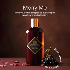Brown Sugar Babe Marry Me Body Oil bottle closeup showing luminous glow