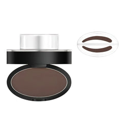 BrowPro Simone Stamp applying straight brow shape for natural definition.