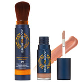Brush On Block full-face sun protection kit with mineral SPF protection.