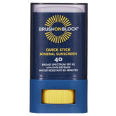 Brush On Block Quick Stick SPF 40 applied neatly on ears and nose for everyday protection