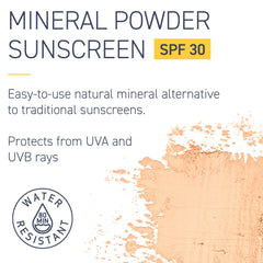 Brush On Block Touch of Tan creates buildable warmth for sun-kissed skin.