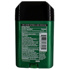 BRUT classic-scent stick being applied for lasting freshness.