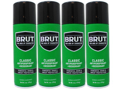 BRUT Classic 6 oz bottle offers reliable all-day protection.