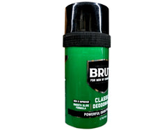 BRUT Classic Round Stick Deodorant Original Scent label close-up.