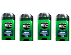Brut Original Scent deodorant 4-pack packshot for multi-pack convenience and ongoing freshness.
