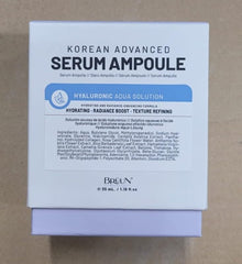BRÜUN HY serum being applied to the face for smoother skin texture.