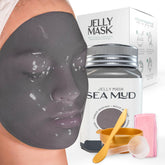 BRÜUN jelly mask jar sea mud peel-off texture for spa-grade skin care.