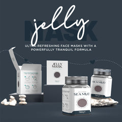BRÜUN jelly mask jar water activation enables easy, smooth jelly mask.