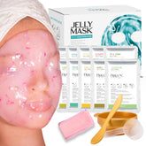 BRÜUN jelly mask powder packets ready to mix for smooth, even facial coverage.