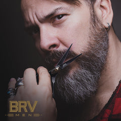 BRV MEN classic black finish signals premium grooming tool.