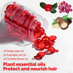 Hands applying BS-MALL serum for instant hydration and easy styling