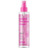 B.TAN Clear Face Tan Mist bottle with rosewater for a gentle glow