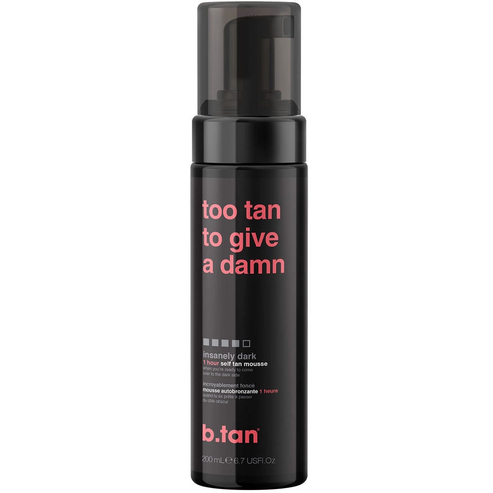 B.TAN Ultra Dark self Tanner Mousse bottle for quick bronze glow