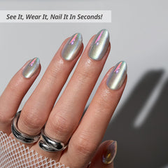 BTArtbox 32-piece press-on kit with glue for quick manicures.