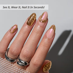 BTArtbox 32-nails kit with glue and tabs for quick at-home manicures.