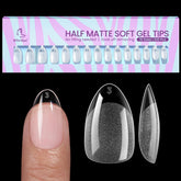 BTArtbox short almond nail tips for natural-looking extensions