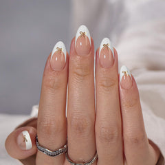 BTArtbox soft gel almond nails with zero pressure for comfortable daytime wear.