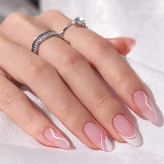 BTArtbox soft gel nails in almond French tip for salon-like results at home