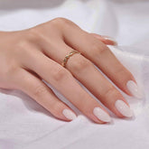 BTArtbox white press-on nails with soft gel almond shape for salon-like manicure.
