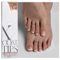 BTArtboxnails French toe nail tips pack ready for DIY pedicure with natural look