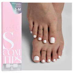 BTArtboxnails SCOATTIPS toe nail tips in white for quick at‑home toe nail extensions