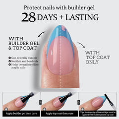 BTArtboxnails Soft gel extensions are lightweight and comfortable for all-day wear