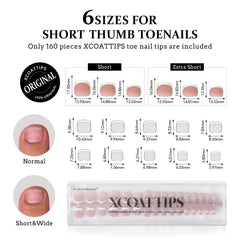 BTArtboxnails soft gel toenail tips provide flexible wear and daily comfort.