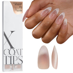 BTArtboxnails – Effet œil-de-chat sur bout français pour un look élégant.