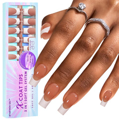 BTArtboxNails XCOATTIPS French tip nails set for fast at-home nail art