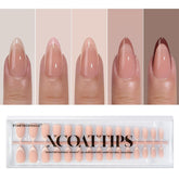 BTArtboxnails XCOATTIPS almond French tips for a quick, polished manicure