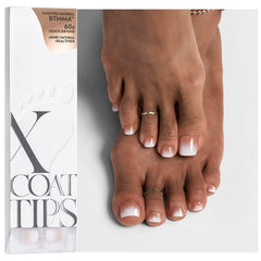 BTArtboxnails XCOATTIPS ombre toe nail tips in package for at home use