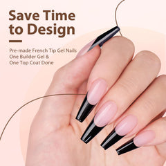 BTArtboxnails XCOATTIPS soft gel nails being shaped for a natural look