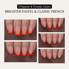 BTArtboxnails XCOATTIPS soft gel tips adapt to flat or curved nails.